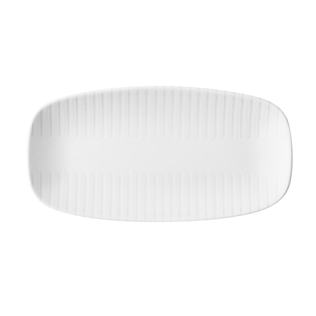 HY911 Churchill Era Grey Chefs Oblong Plates 298x152mm (Pack of 12)