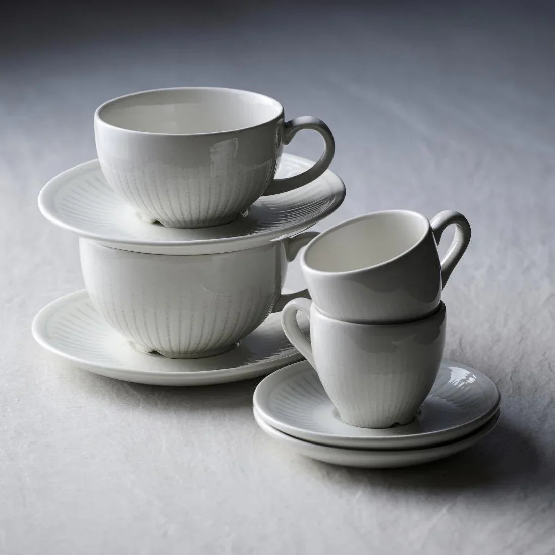 HY913 Churchill Era Grey Cappuccino Cups 235ml (Pack of 12)