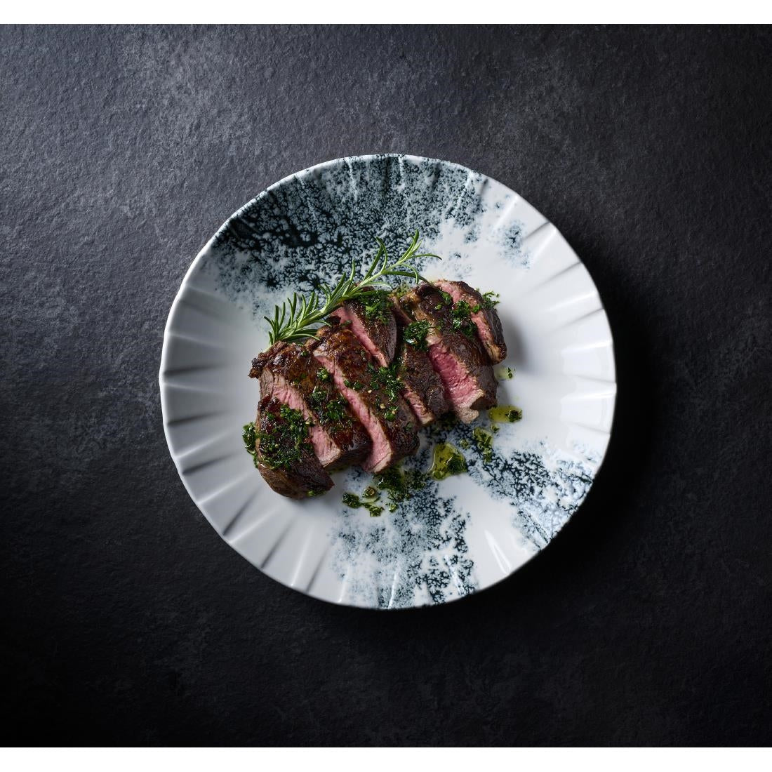 HY926 Churchill Smoke Black Coupe Plates 237mm (Pack of 6)