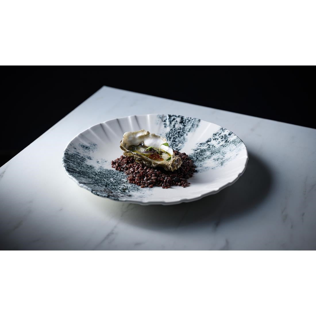 HY926 Churchill Smoke Black Coupe Plates 237mm (Pack of 6)