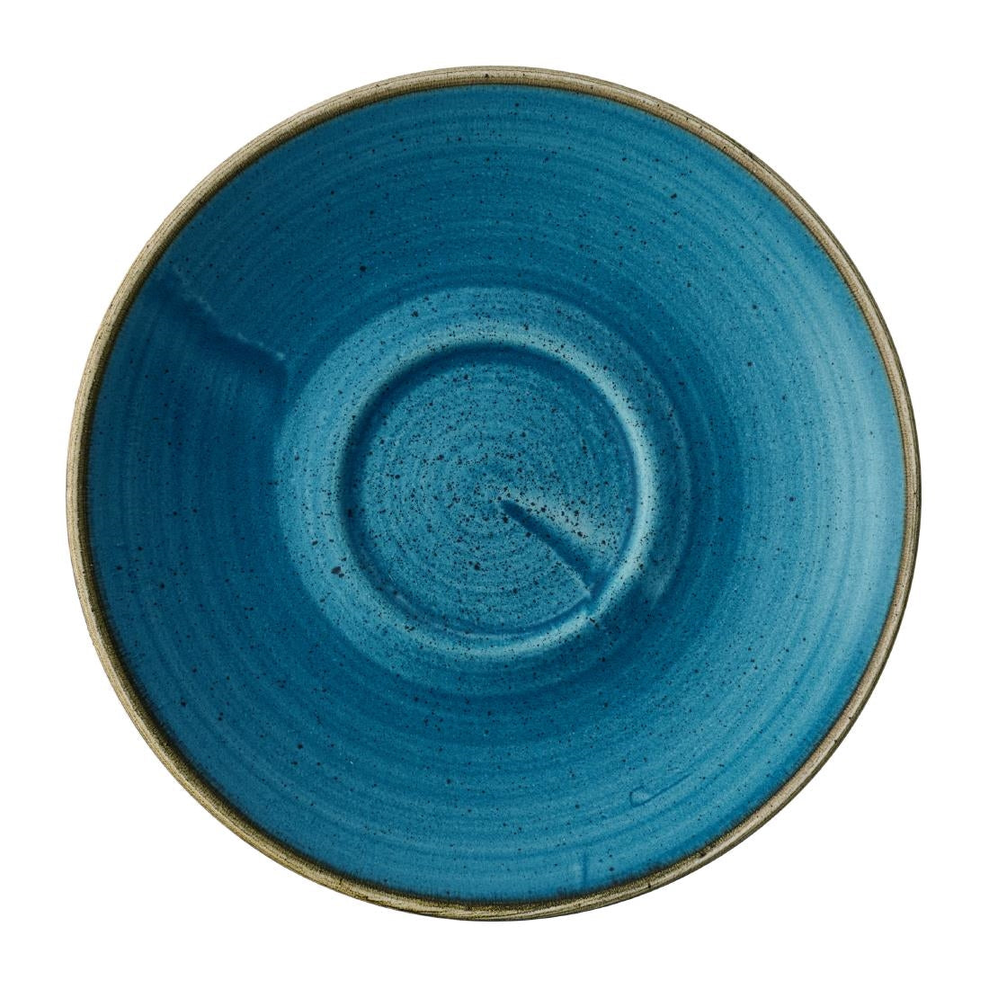 HY936 Churchill Stonecast Java Blue Cafe Cappuccino Saucers 158mm (Pack of 12)