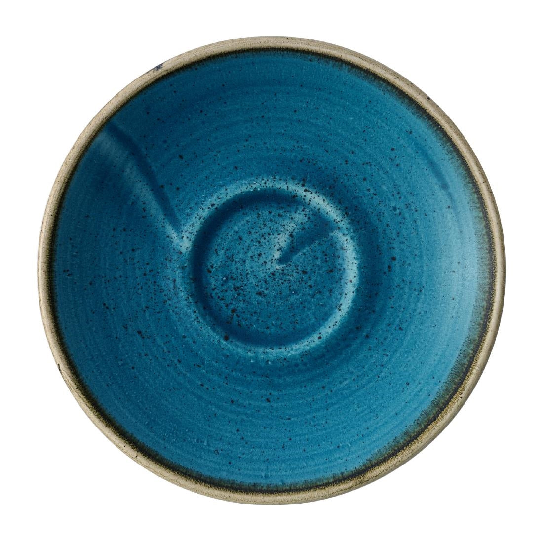 HY937 Churchill Stonecast Java Blue Cafe Espresso Saucers 115mm (Pack of 12)