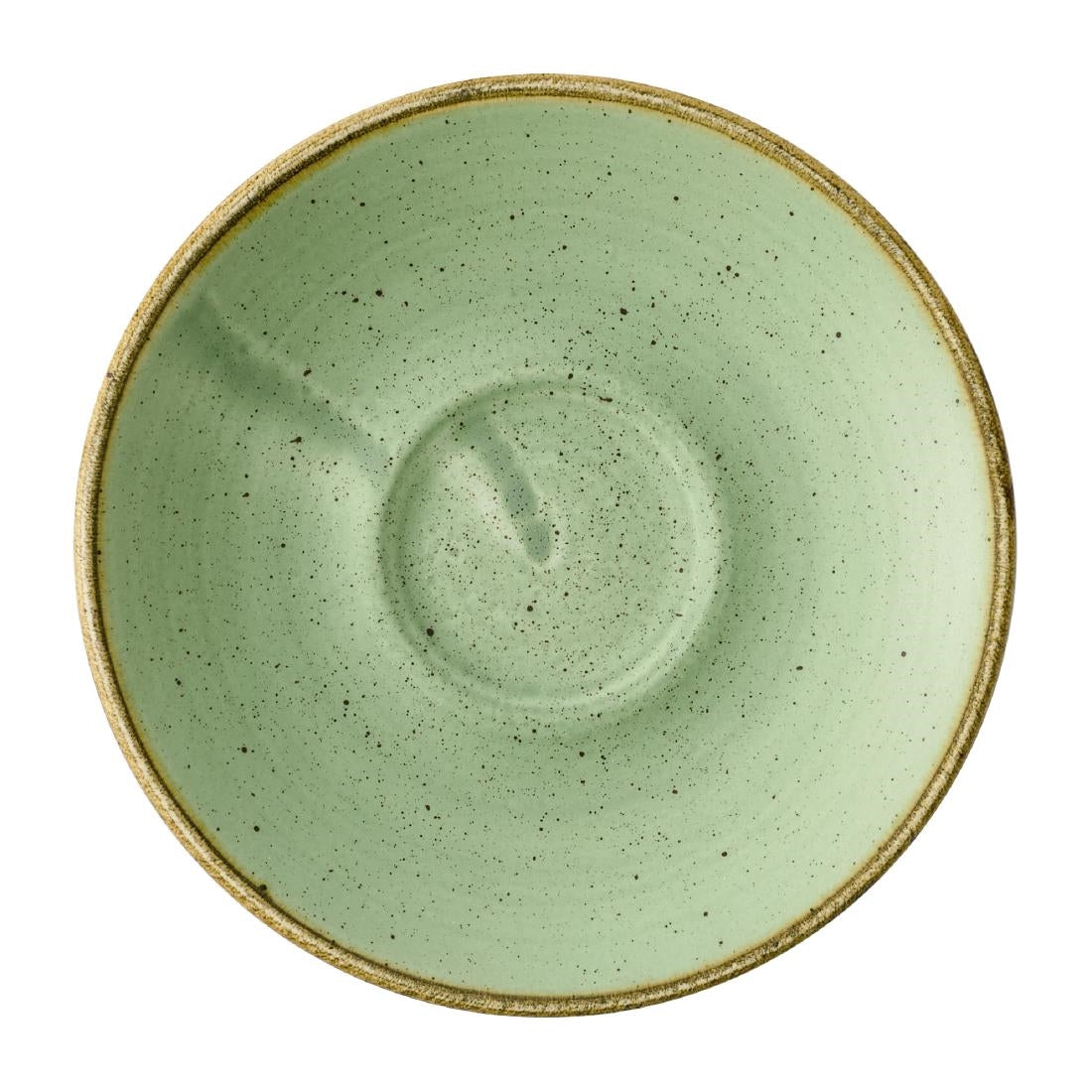 HY957 Churchill Stonecast Sage Green Cafe Espresso Saucers 155mm (Pack of 12)