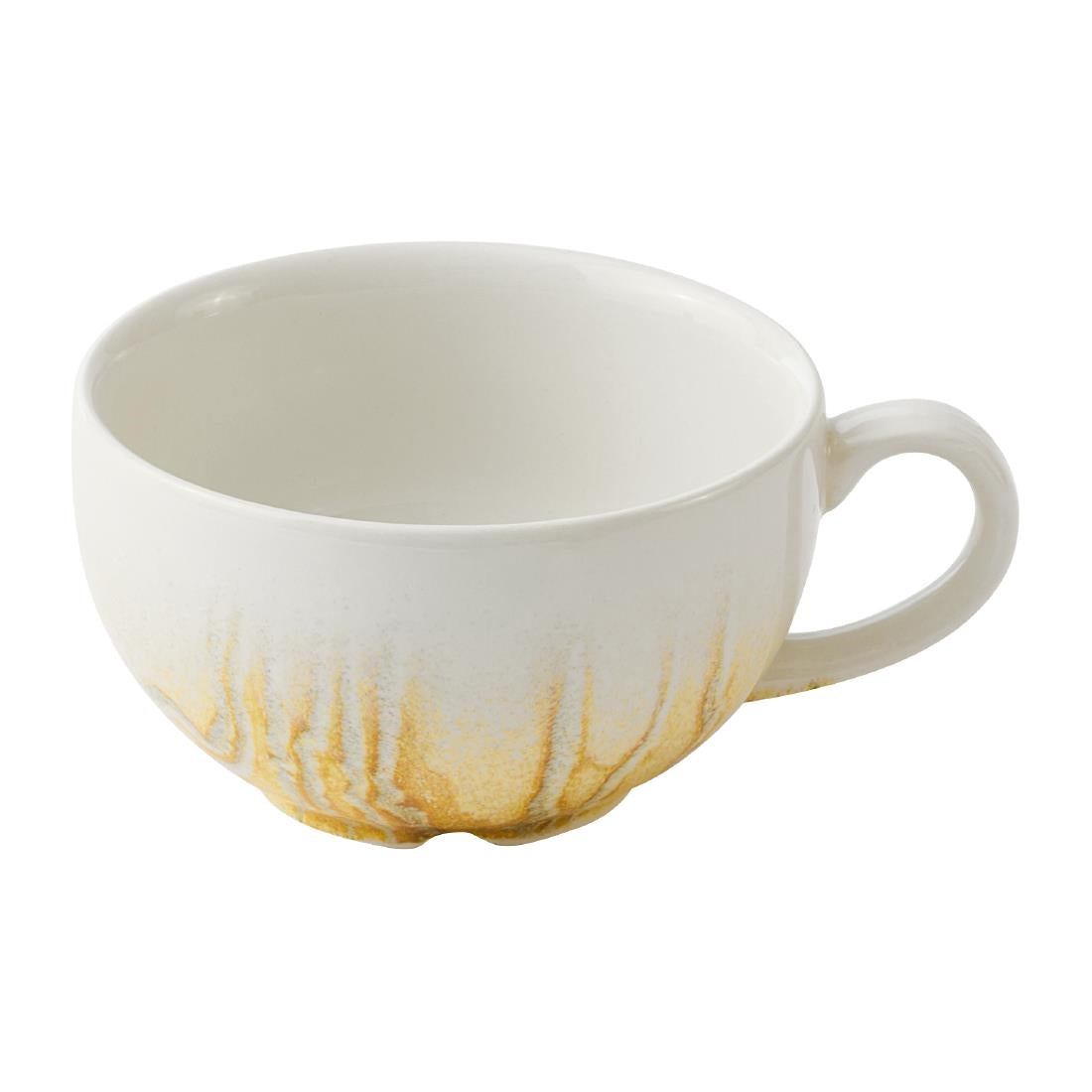 HY969 Churchill China Tide Gold Cafe Cappuccino Cups 236ml (Pack of 12)