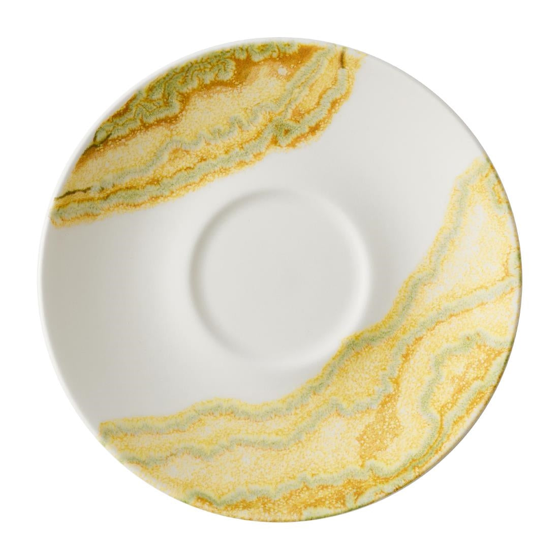 HY971 Churchill China Tide Gold Cappuccino Saucers 158mm (Pack of 12)
