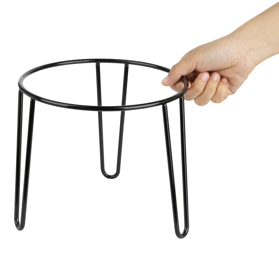 HY984 Olympia Non-Slip Riser Round Black Wire 210x180mm