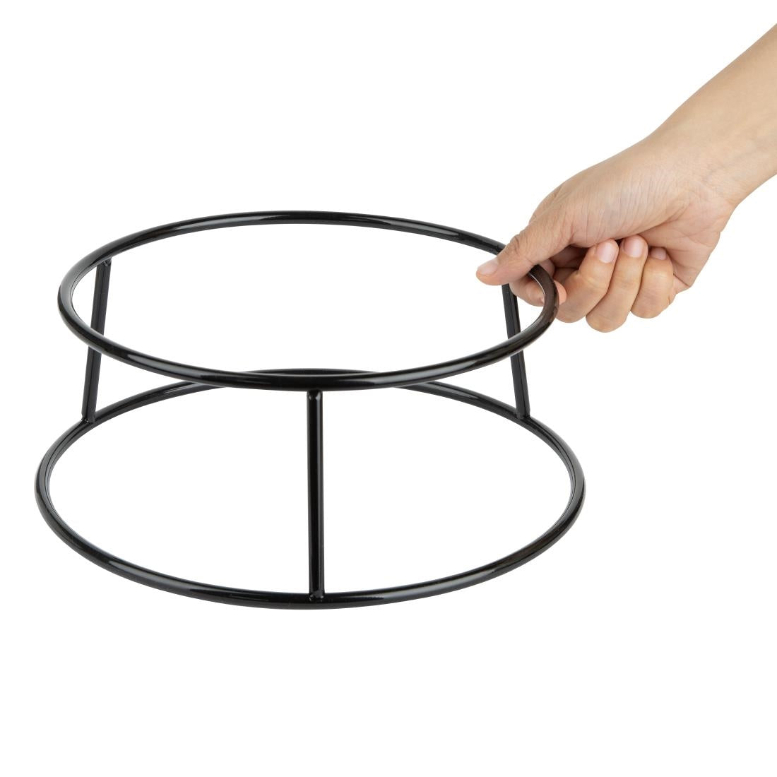 HY985 Olympia Non-Slip Multi-Round Riser Black Wire 230x260x100mm