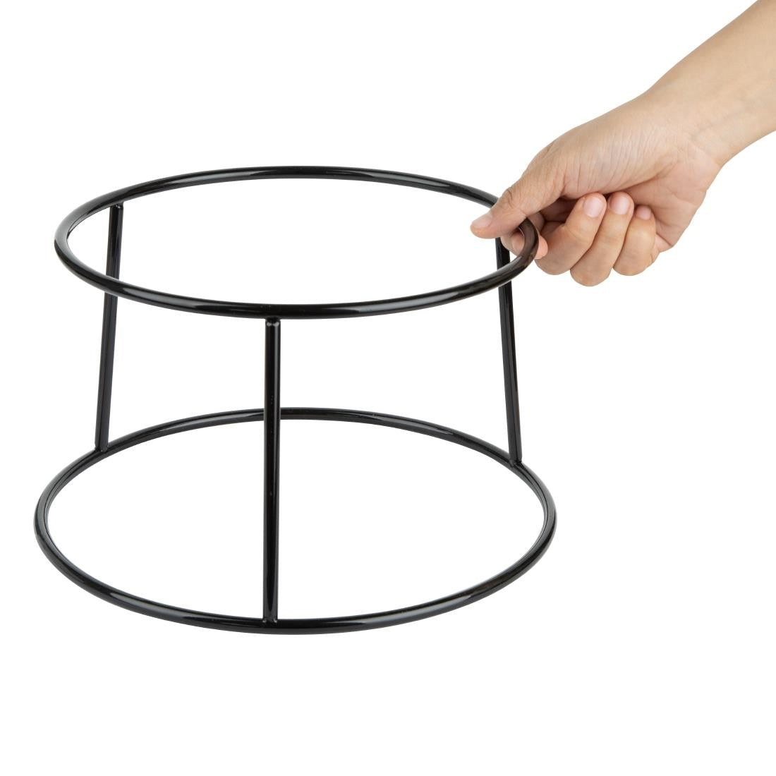 HY986 Olympia Non-Slip Riser Round Multi Black Wire 230x260x150mm