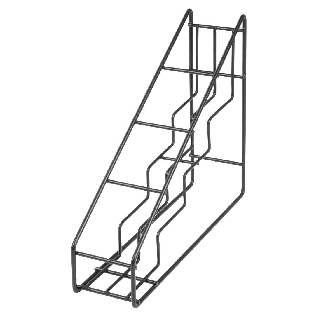 HY987 Olympia Syrup Bottle Stand Black Wire 400x105x320mm