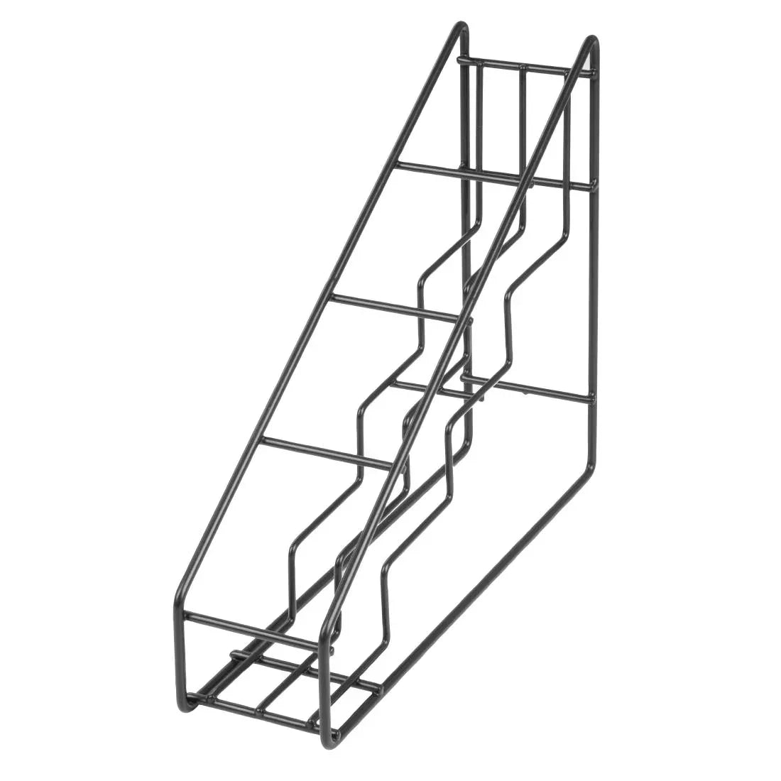 HY987 Olympia Syrup Bottle Stand Black Wire 400x105x320mm