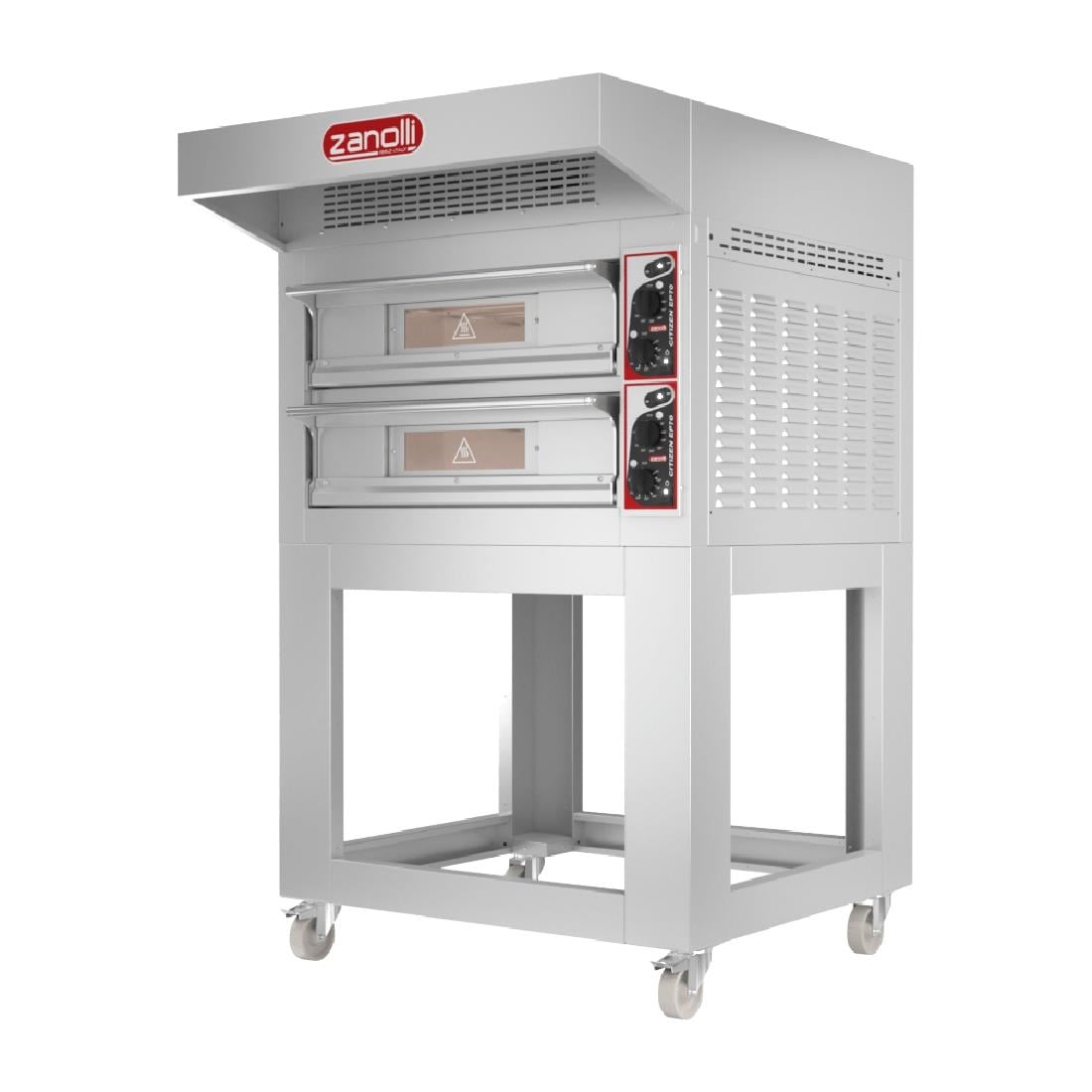 Zanolli EP70 4/MC Single Deck Electric Pizza Oven with Stand & Hood Single Phase