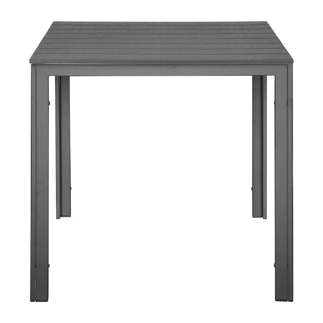 HZ021 - Bolero Valletta Grey Slatted Outdoor Table 780mm