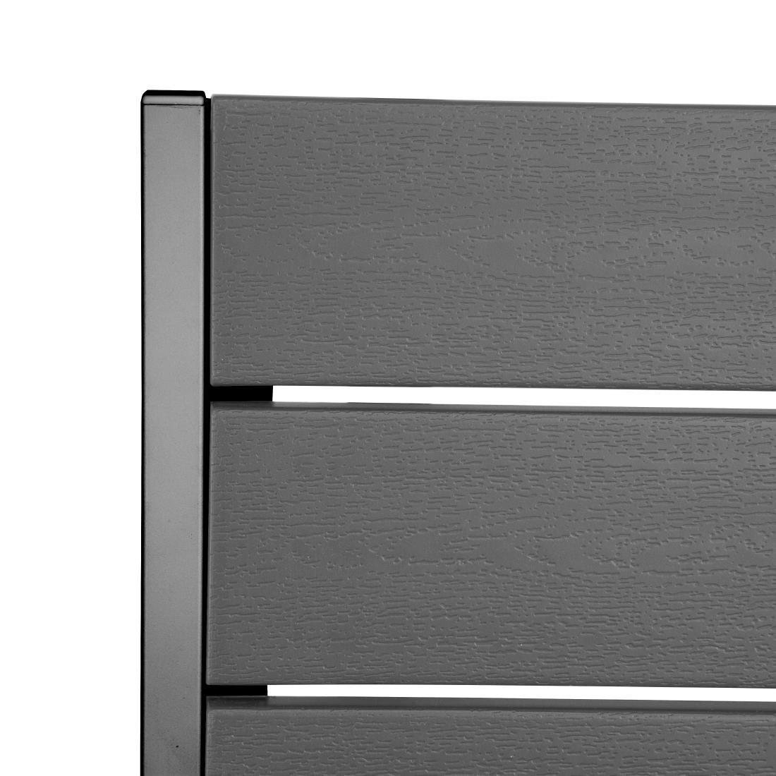 HZ023 - Bolero Valletta Grey Slatted Side Chair (4 Pack)