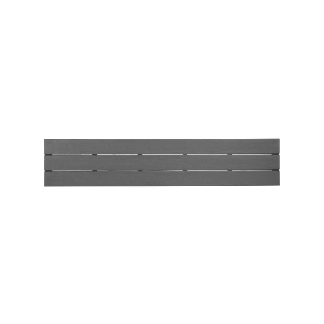 HZ024 - Bolero Valletta Grey Slatted Benches (2 Pack)