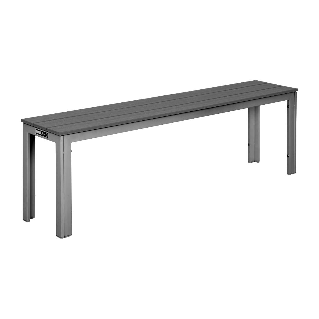 HZ024 - Bolero Valletta Grey Slatted Benches (2 Pack)