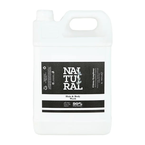 HZ025 Hotel Complimentary Taylor of London 90% Natural Hair and Body Wash 5Ltr Refill