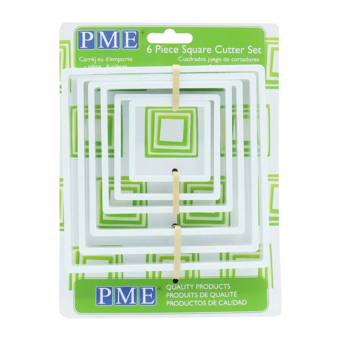 HZ043 - PME Classic Square Cutter (Pack 6)