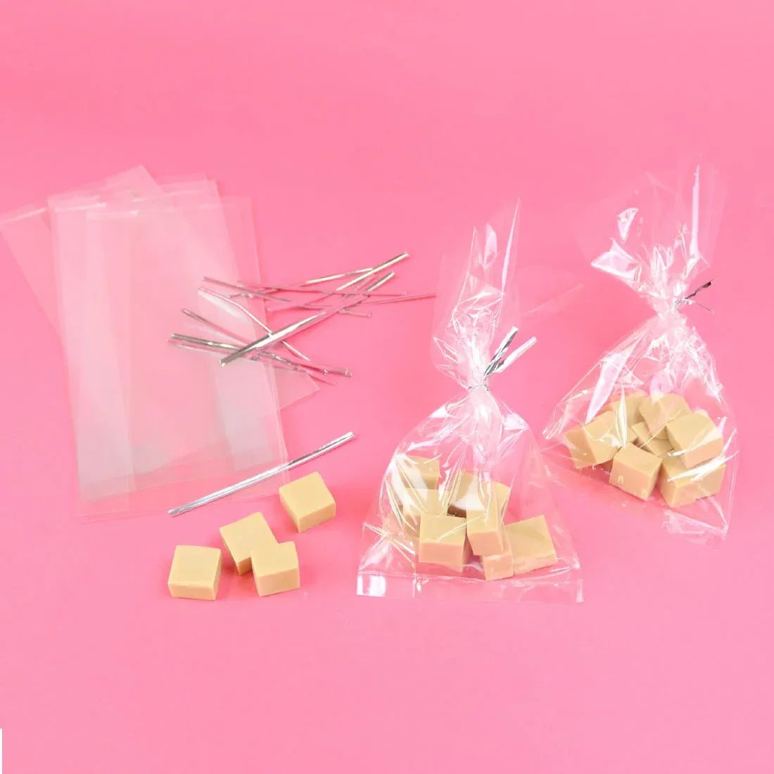 HZ053 - PME Party Bags with Silver Ties (Pack 25)