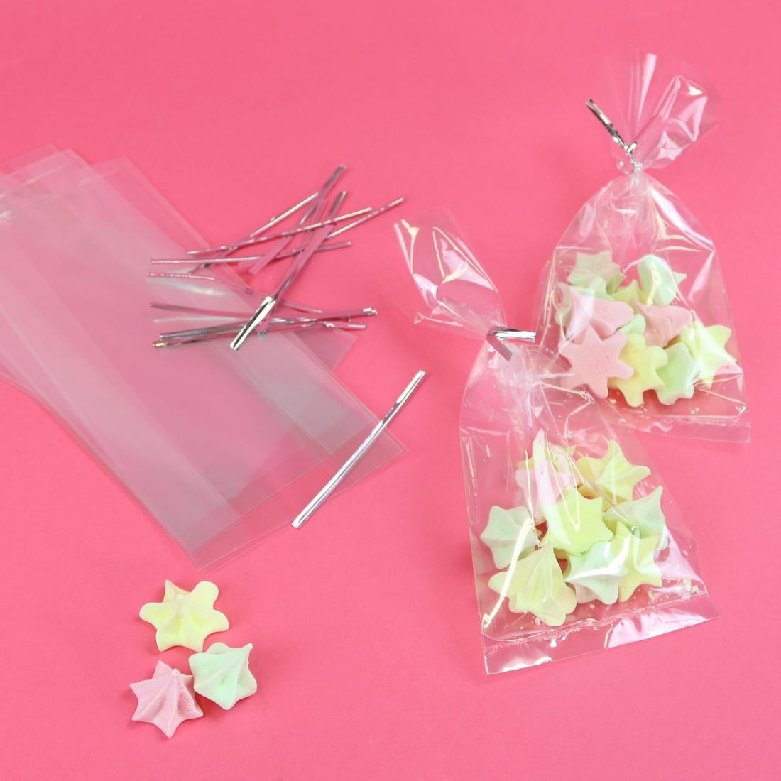 HZ053 - PME Party Bags with Silver Ties (Pack 25)