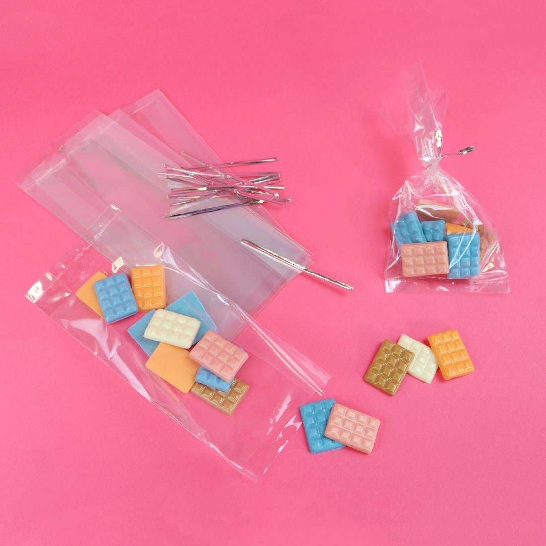 HZ053 - PME Party Bags with Silver Ties (Pack 25)