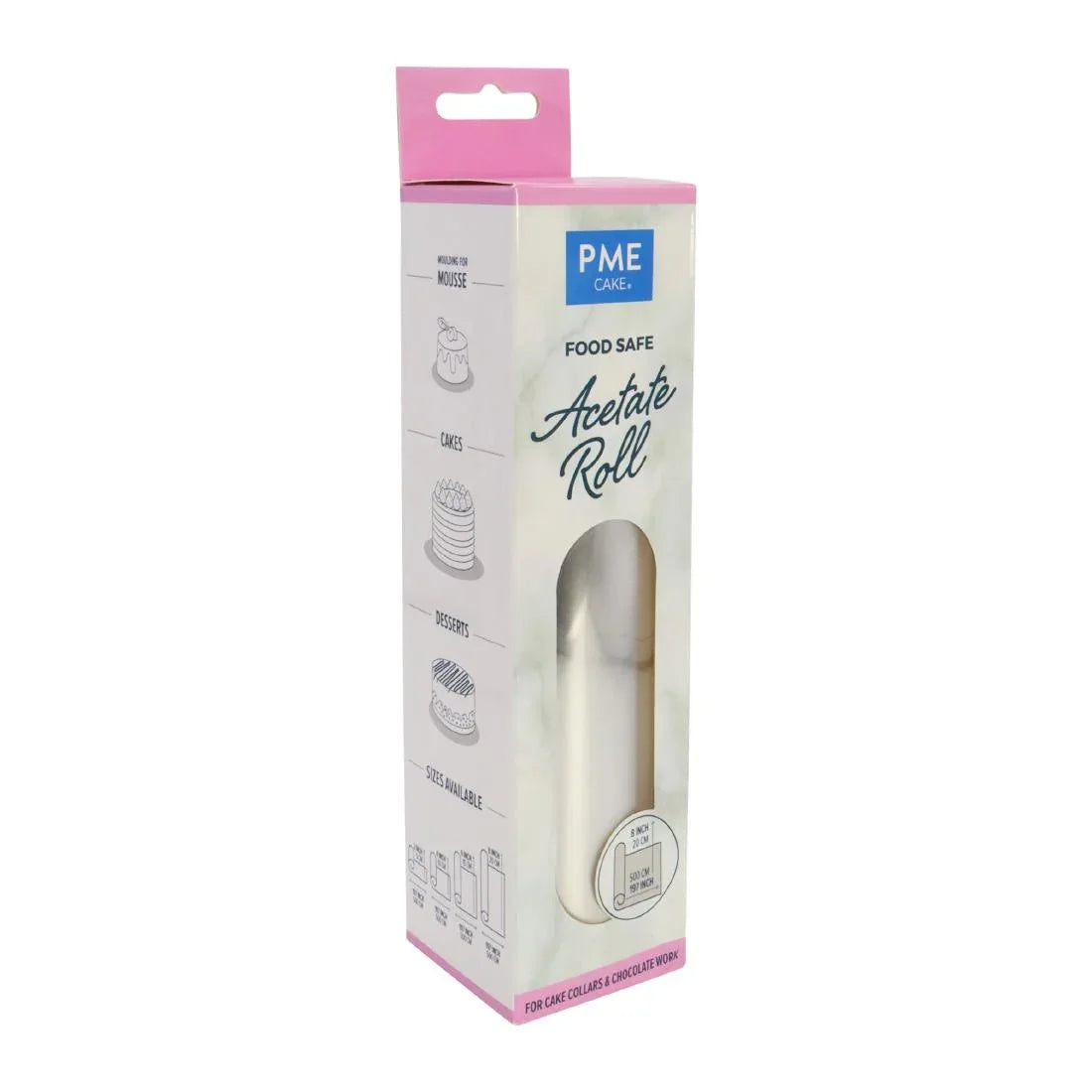 HZ059 - PME Food Safe Acetate 5 Meter Roll 200mm