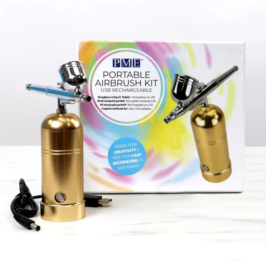 HZ076 - PME Portable USB Rechargeable Airbrush Kit
