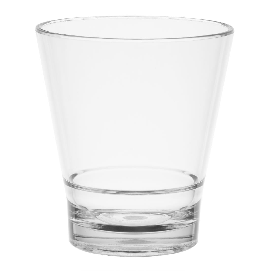 HZ080 Olympia Kristallon Polycarbonate Stacking Tumblers - Clear 250ml (6 Pack)