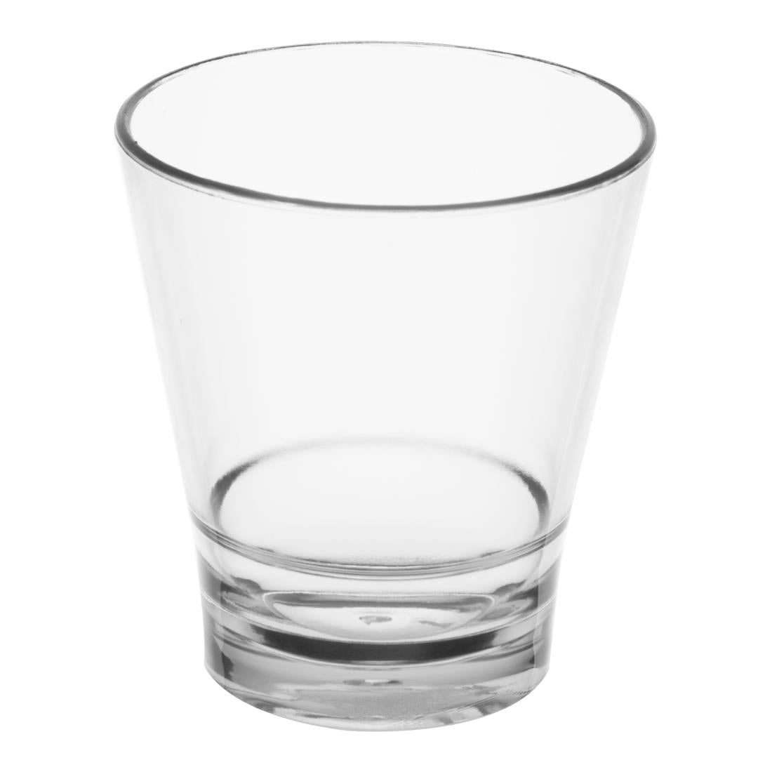 HZ080 Olympia Kristallon Polycarbonate Stacking Tumblers - Clear 250ml (6 Pack)