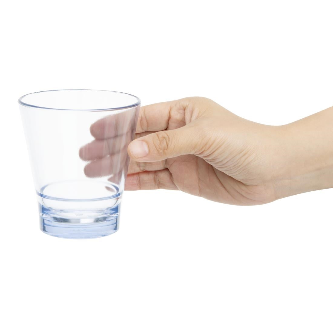 HZ081 Olympia Kristallon Polycarbonate Stacking Tumblers - Blue 250ml (6 Pack)