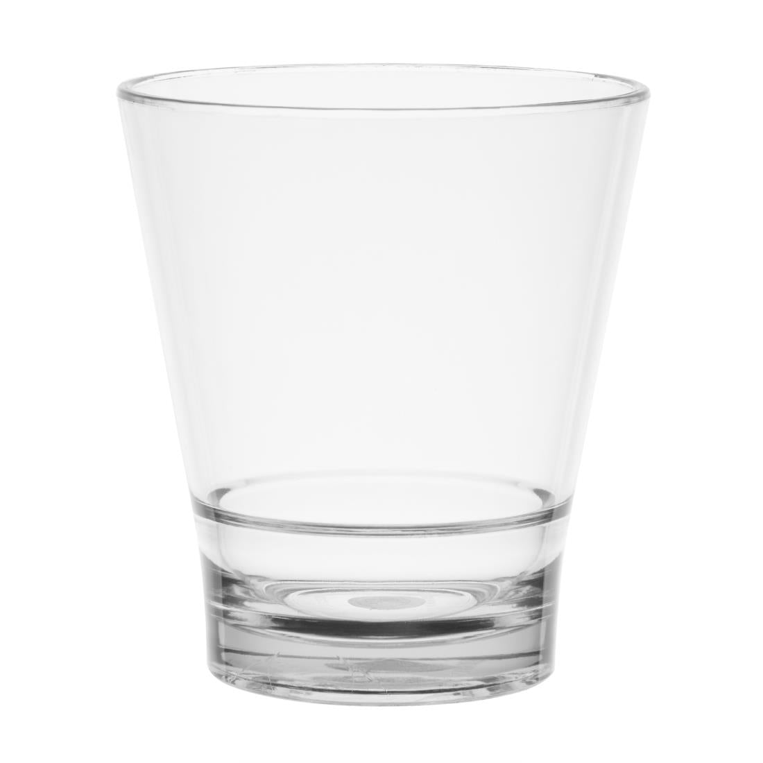 HZ082 Olympia Kristallon Polycarbonate Stacking Tumblers - Clear 350ml (6 Pack)