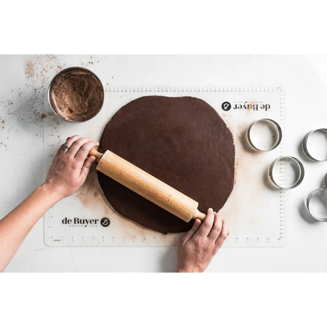 HZ137 De Buyer Baking Non-Stick Silicone Mat Black