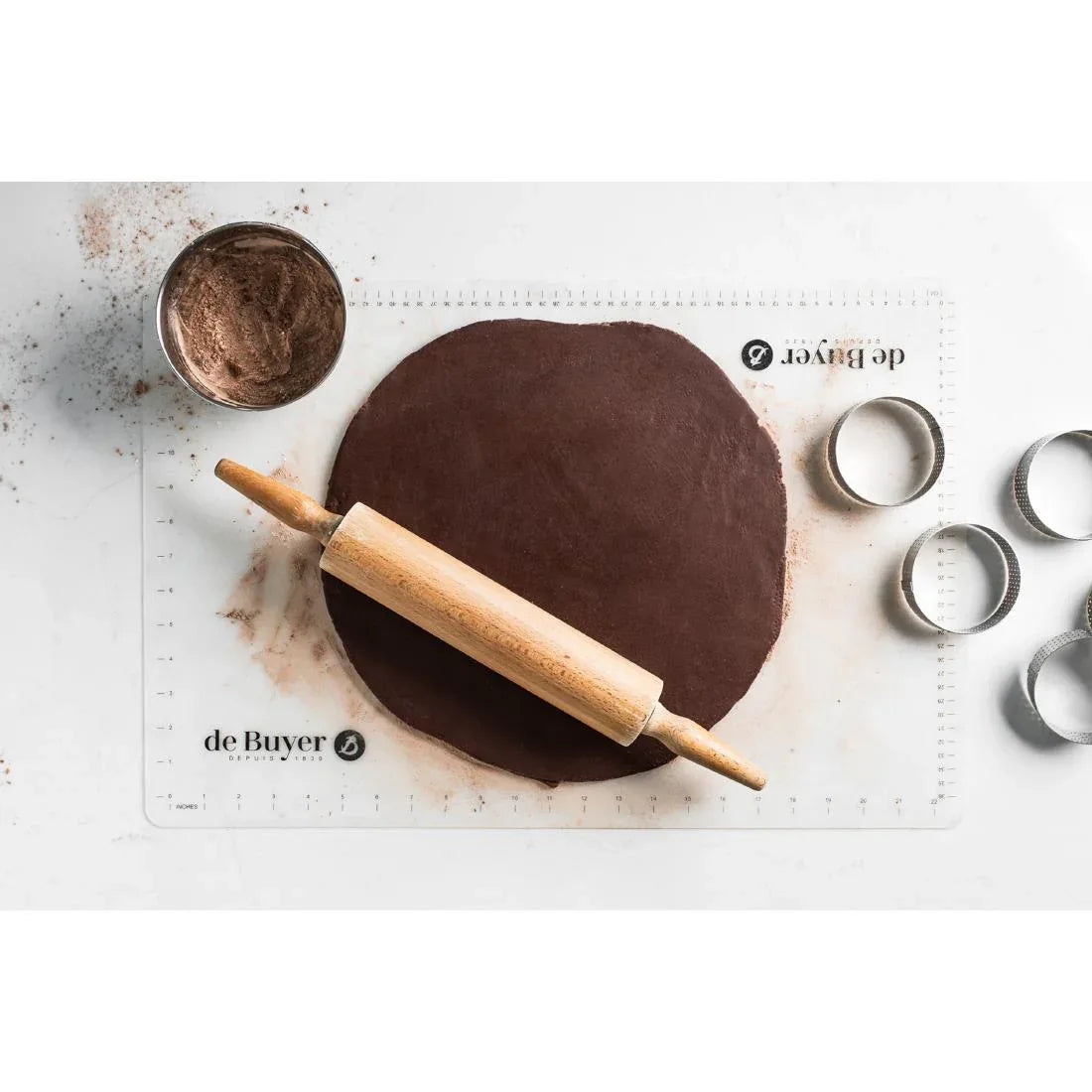 HZ137 De Buyer Baking Non-Stick Silicone Mat Black