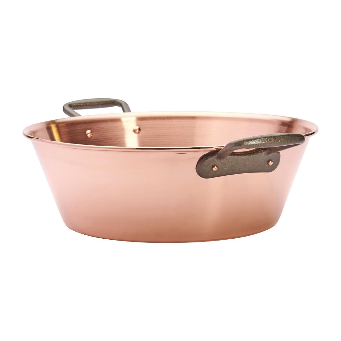 HZ138 De Buyer Copper Conical Jam Pan 380mm