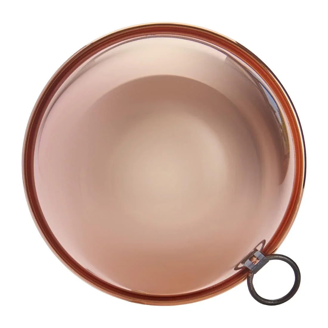 HZ141 De Buyer Copper Egg Whites Bowl with Cast Iron Ring Handle 200mm