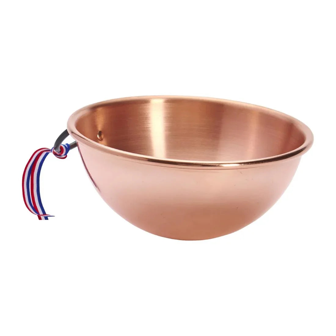 HZ140 De Buyer Copper Egg Whites Bowl with Cast Iron Ring Handle 200mm