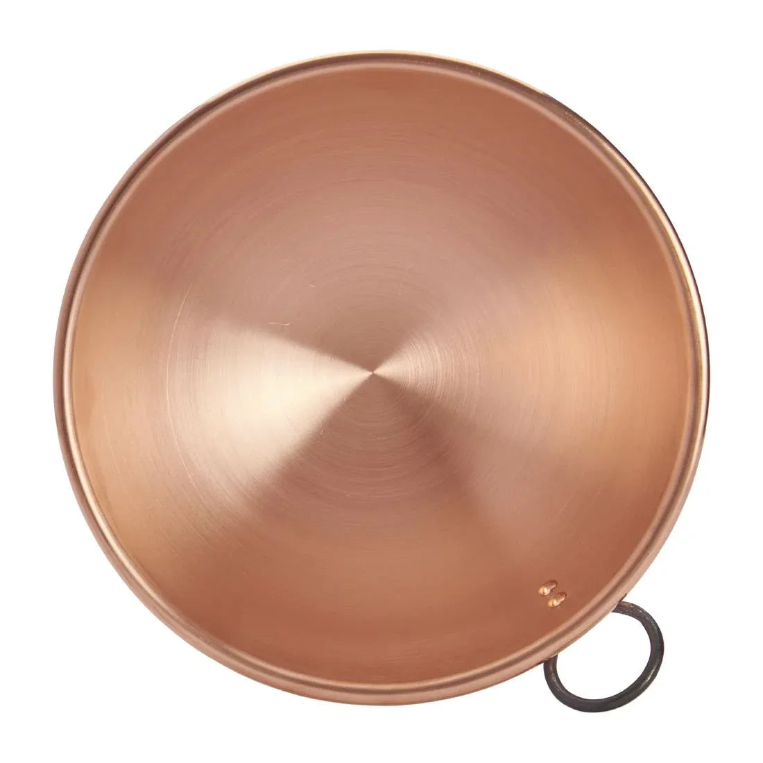 HZ140 De Buyer Copper Egg Whites Bowl with Cast Iron Ring Handle 200mm