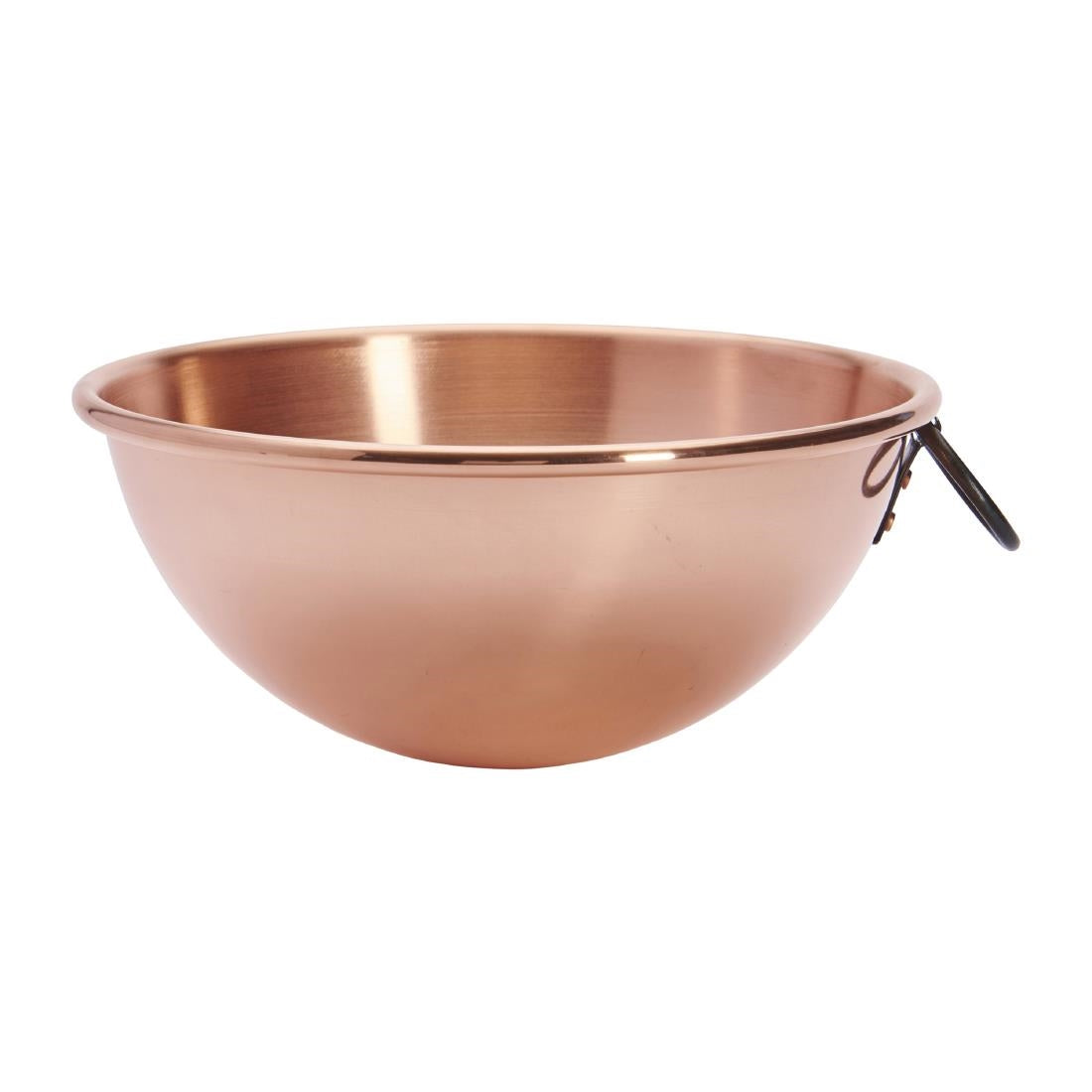 HZ140 De Buyer Copper Egg Whites Bowl with Cast Iron Ring Handle 200mm
