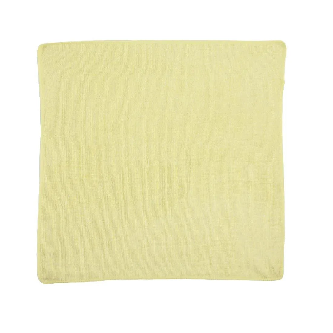 HZ153 Rubbermaid Economy Microfibre Cloth Yellow 400x400mm (Pack of 12)