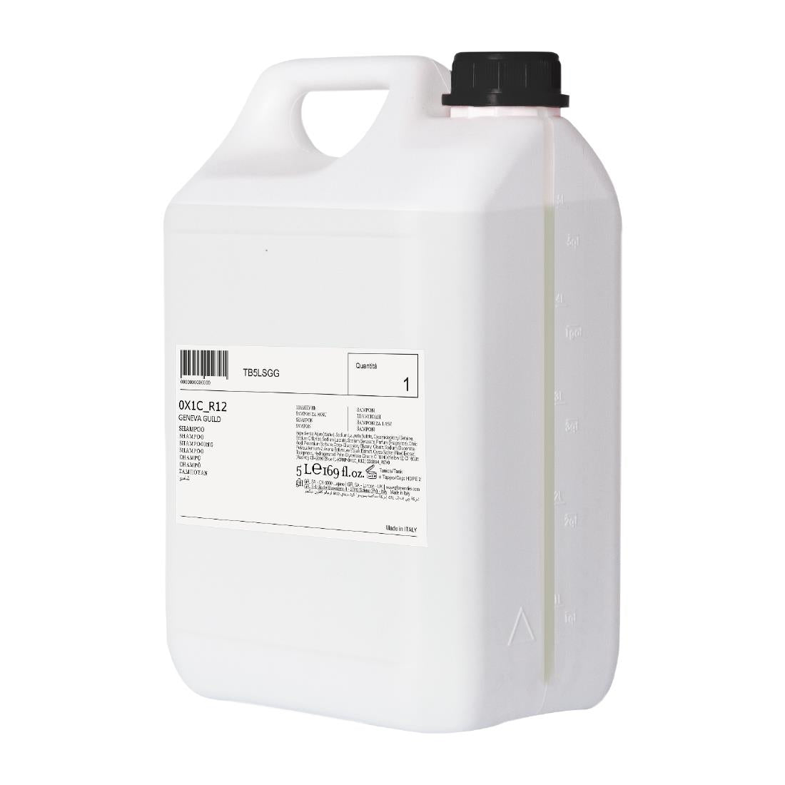 HZ175 Geneva Guild Shampoo Pump Bottle 5Ltr Refill (Pack of 2)