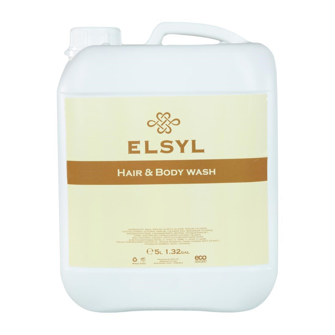 HZ185 Hotel Complimentary Elsyl Hair and Body Wash 5Ltr Refill