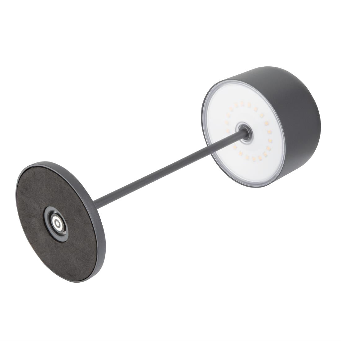 HZ211 - Olympia Siena Table Lamp Round Dome Grey 300mm