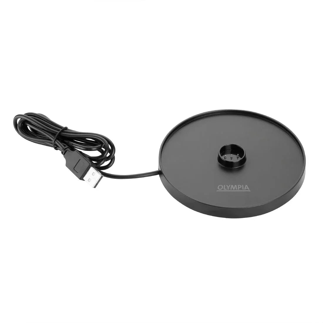 HZ211 - Olympia Siena Table Lamp Round Dome Grey 300mm