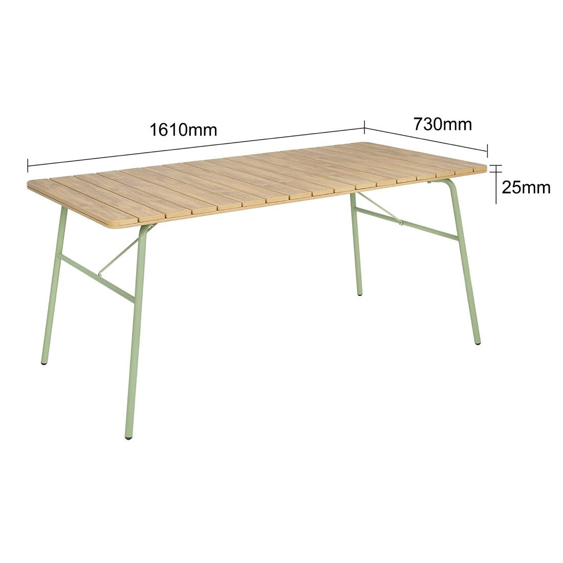 HZ218 Bolero Melbourne Outdoor Polywood Dining Table 1610(L)x800(W)x734(H)mm