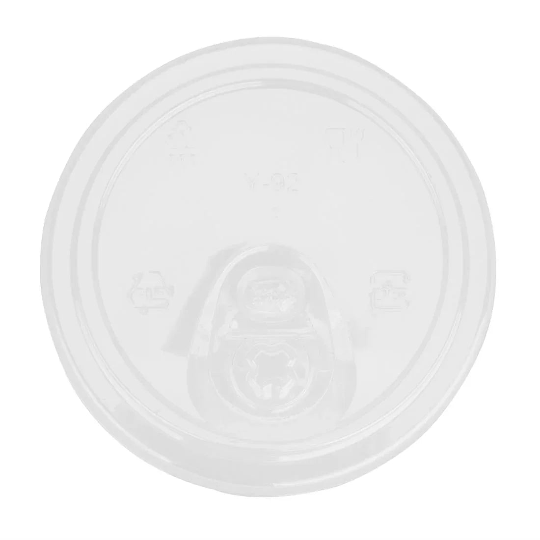 HZ230 Fiesta Recyclable rPET Strawless Lids for 12/16/20oz Cups (400 Pack)