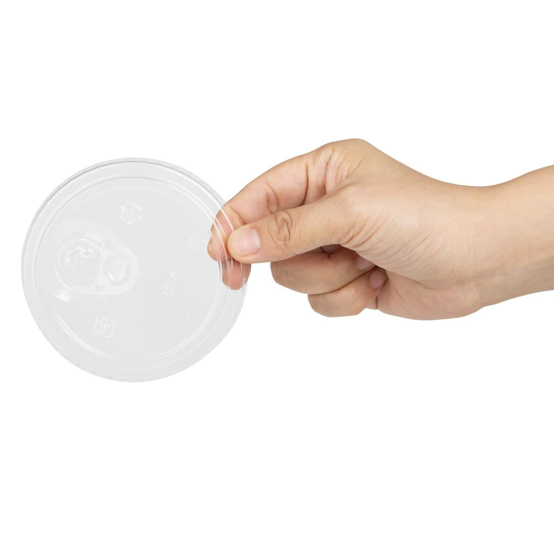 HZ230 Fiesta Recyclable rPET Strawless Lids for 12/16/20oz Cups (400 Pack)