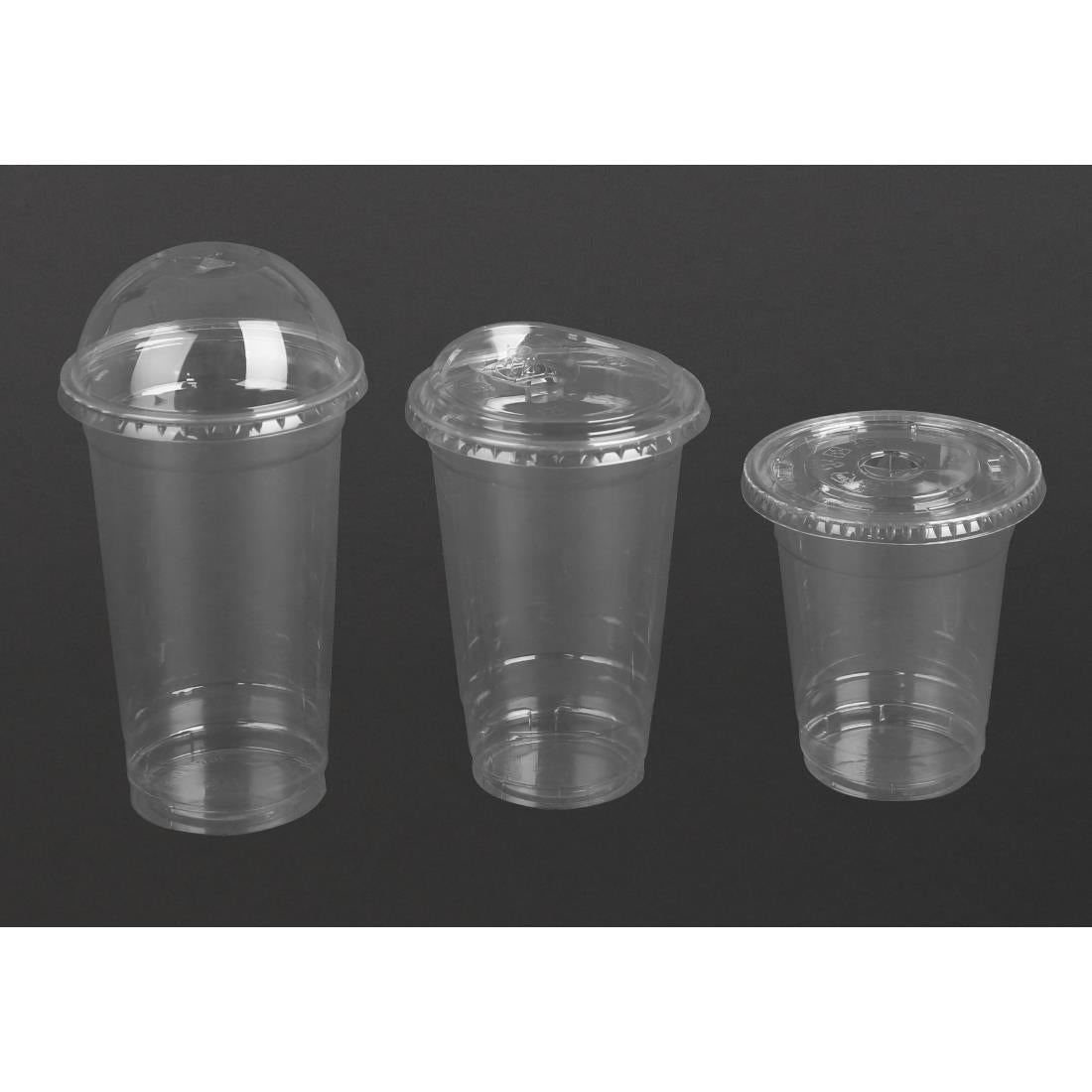 HZ230 Fiesta Recyclable rPET Strawless Lids for 12/16/20oz Cups (400 Pack)