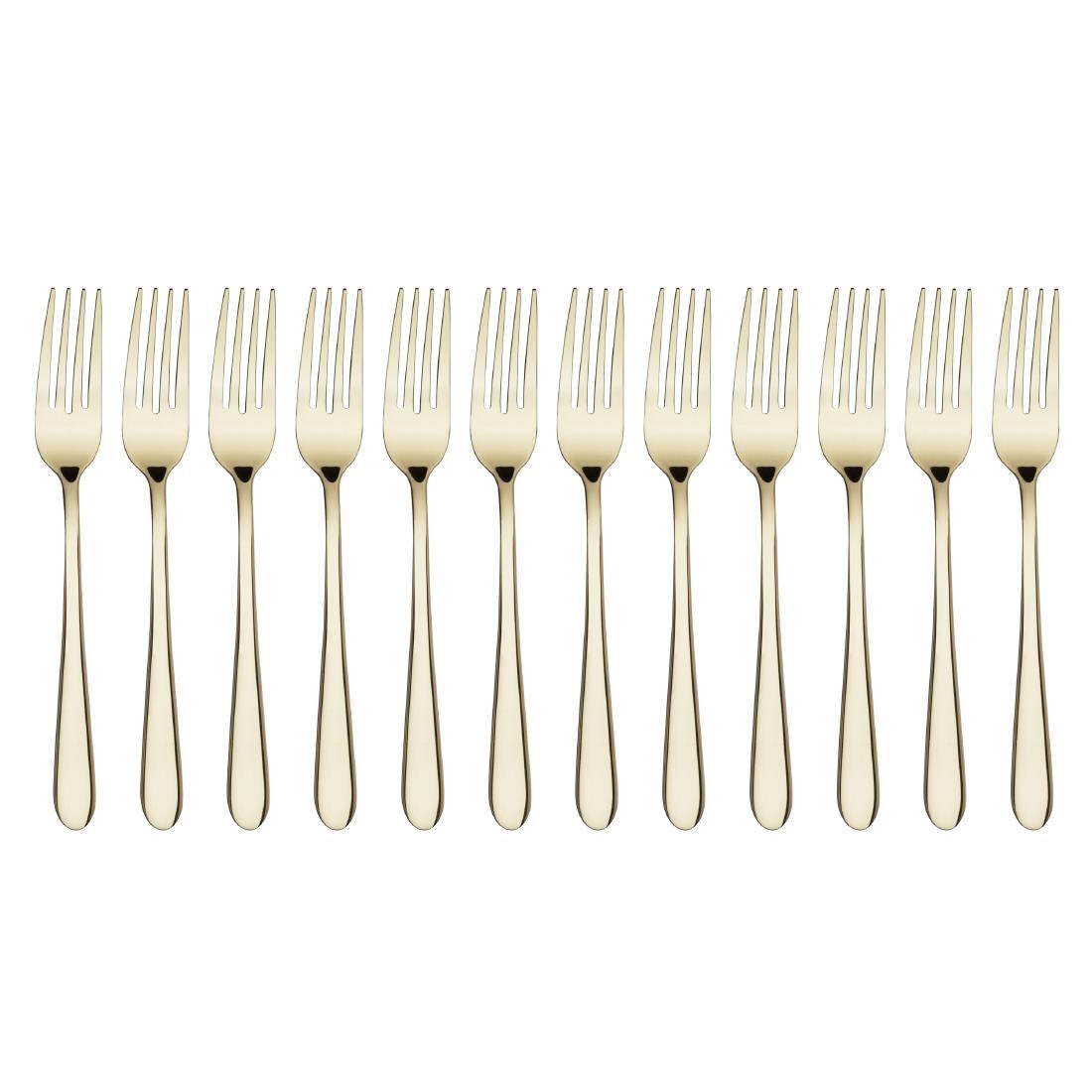 HZ232 Olympia Buckingham Champagne Gold Table Fork (Box 12)