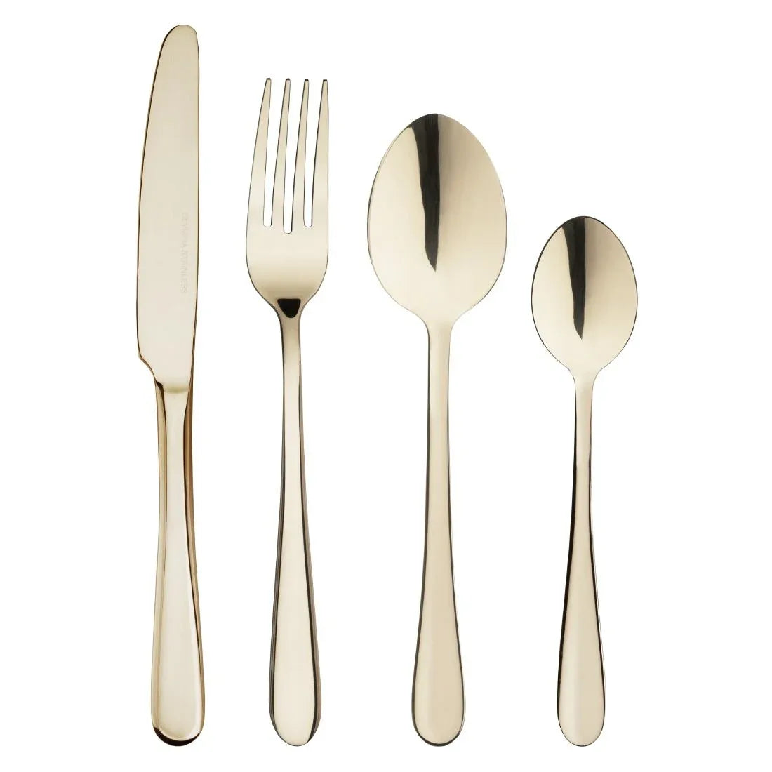 HZ233 Olympia Buckingham Champagne Gold Dessert Spoon (Box 12)