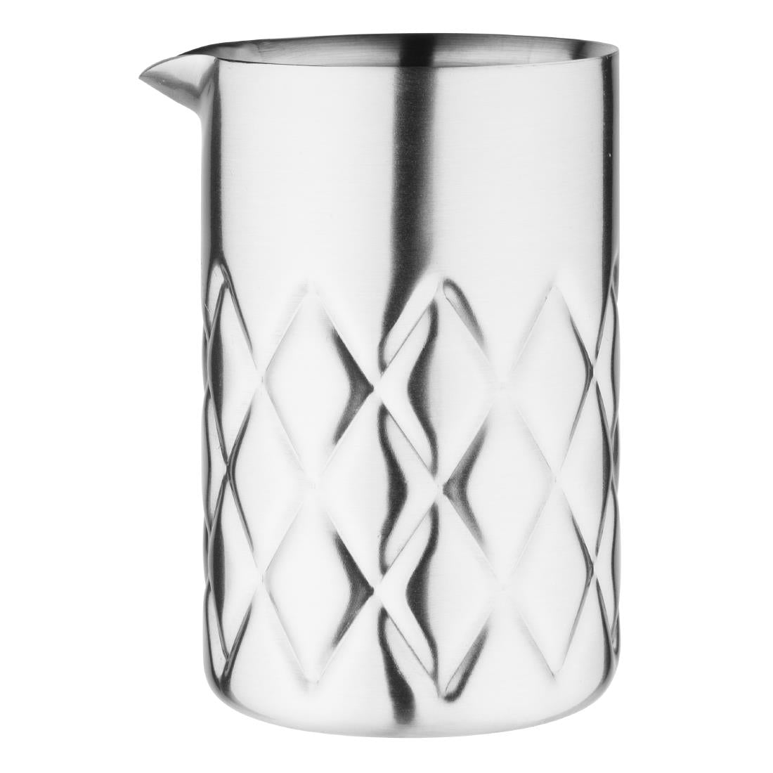 HZ236 Olympia Double Wall Mixing Glass Stainless Steel 139x87mm