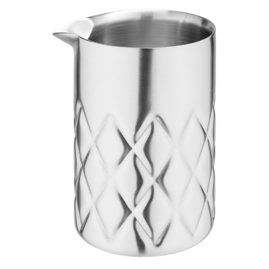 HZ236 Olympia Double Wall Mixing Glass Stainless Steel 139x87mm